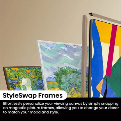 Hisense 55" Canvas S7NQ with interchangeable StyleSwap magnetic frames