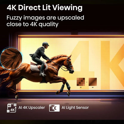 4K Direct Lit viewing and AI upscaling performance on Hisense E6Q Smart TV