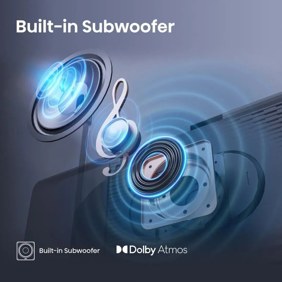 Hisense 65E8QTUK Built-In Subwoofer with Dolby Atmos