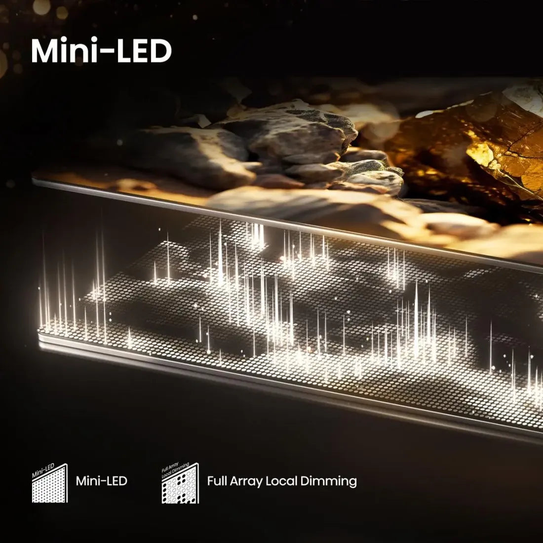 Hisense 65E8QTUK Mini LED Backlight Technology