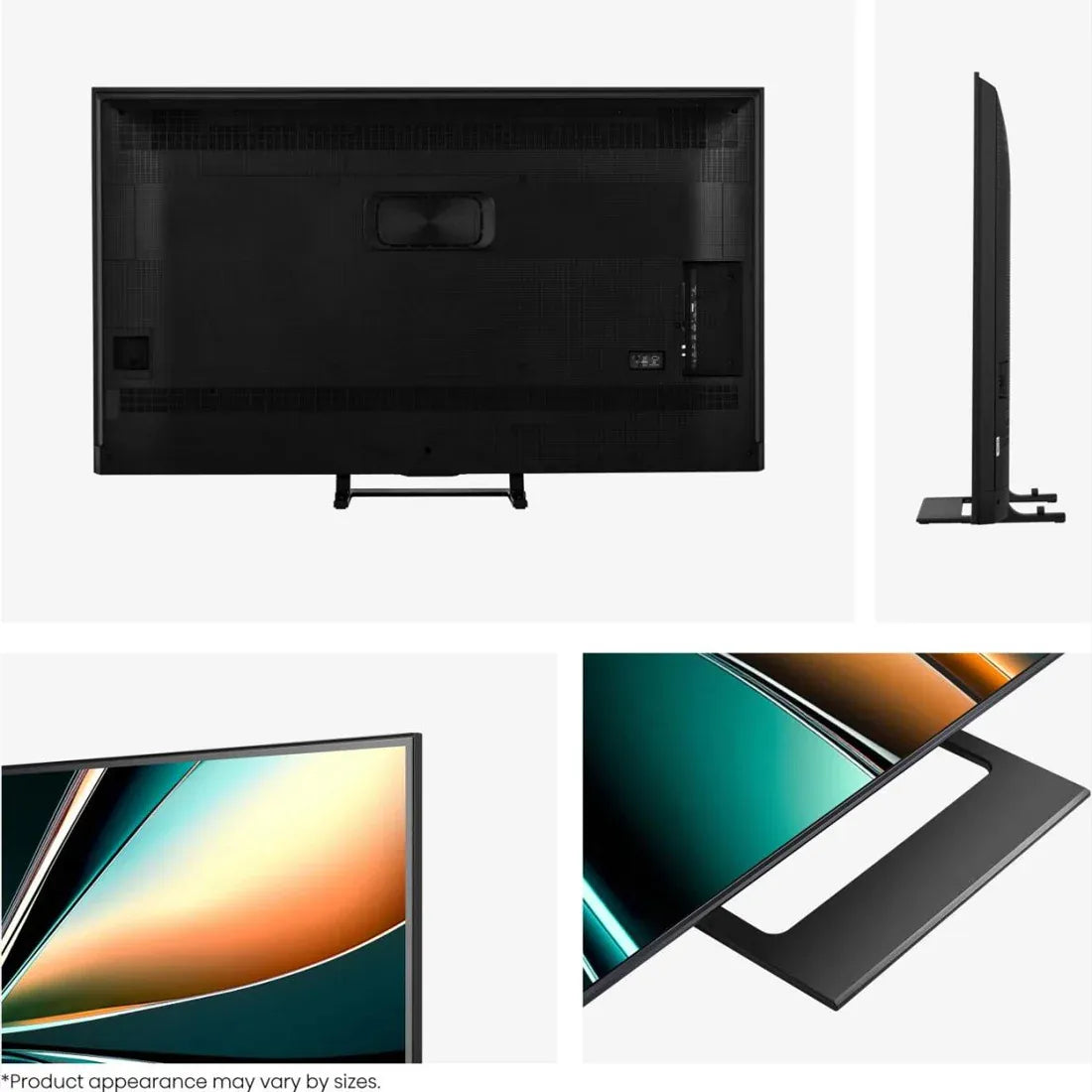 Rear design and connectivity ports on Hisense 75 inch U7Q Smart TV