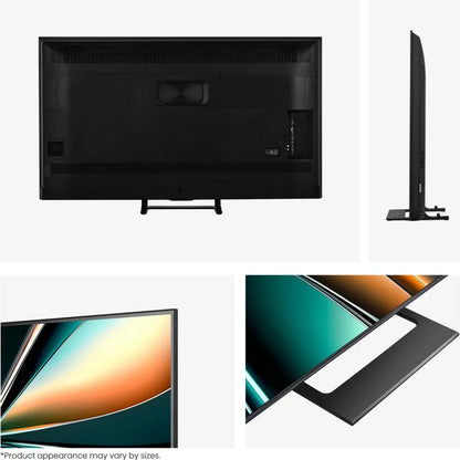 Rear design and connectivity ports on Hisense 75 inch U7Q Smart TV