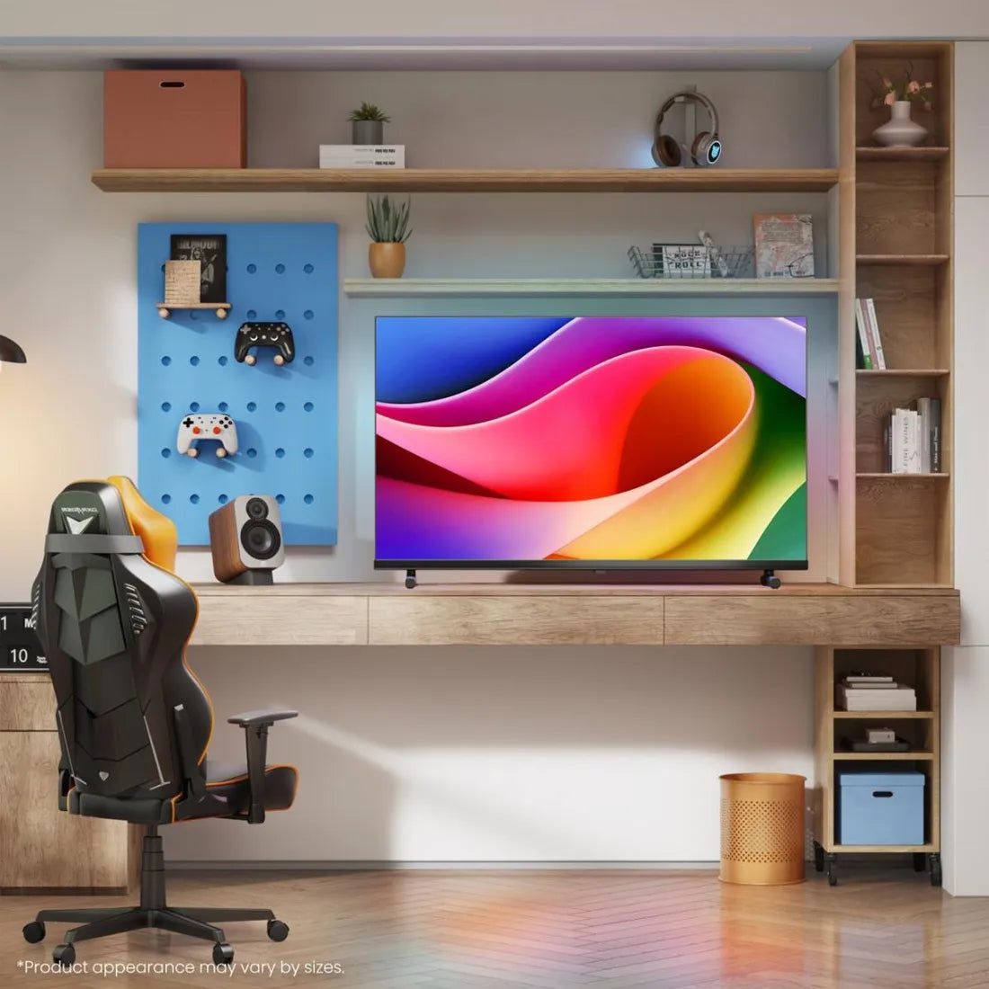 Hisense A5Q QLED TV displayed in modern home office setup for streaming and work
