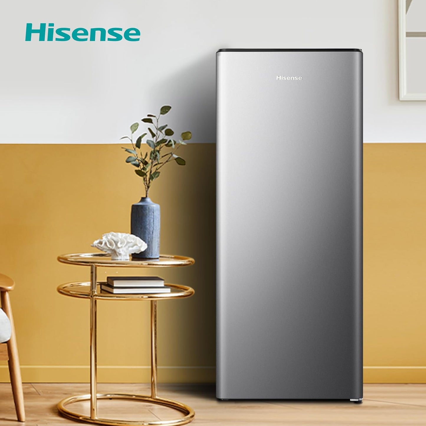 Hisense RR220D4BDE Freestanding Tall Fridge in Modern Kitchen