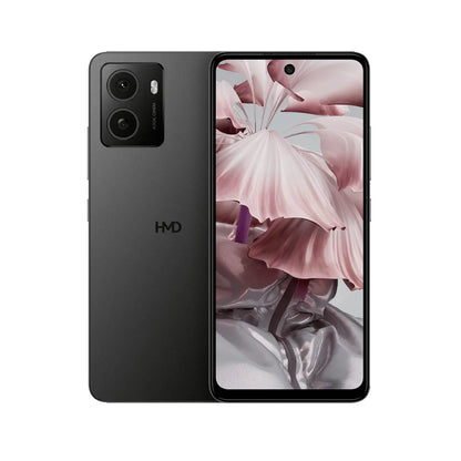 HMD Pulse 4G smartphone black colour front and back view