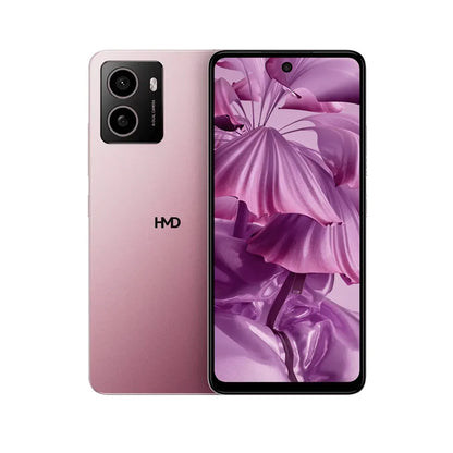 HMD Pulse 4G smartphone pink colour front and back view