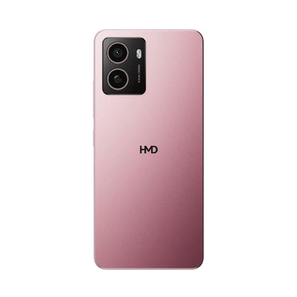Rear view of HMD Pulse 4G smartphone in pink colour