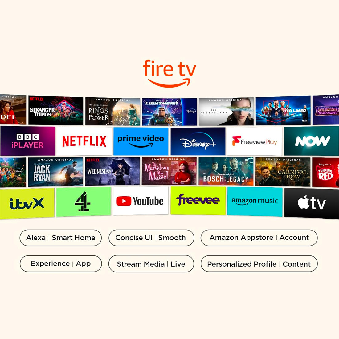 TCL 32" inch FHD Fire TV with OS7 Smart Television