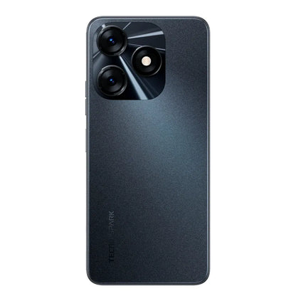 Tecno Spark 10 NFC smartphone rear view in black finish