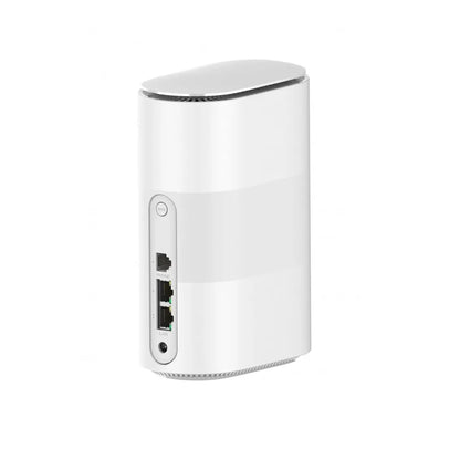 ZTE G5B 5G WiFi 6 whole home router angled rear view highlighting port layout and compact design