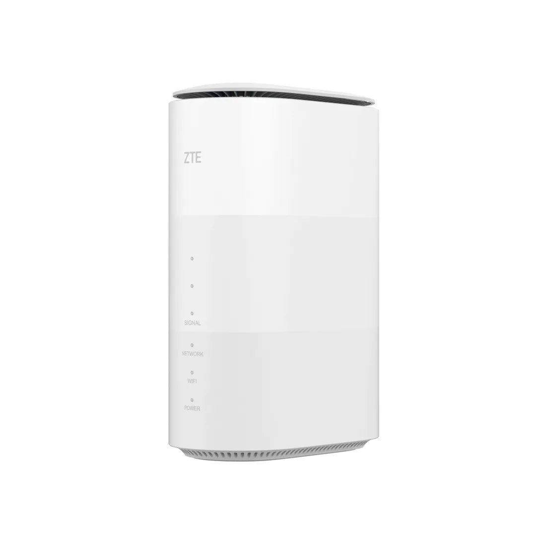 ZTE G5B 5G WiFi 6 whole home router single unit angled view showing slim cylindrical design