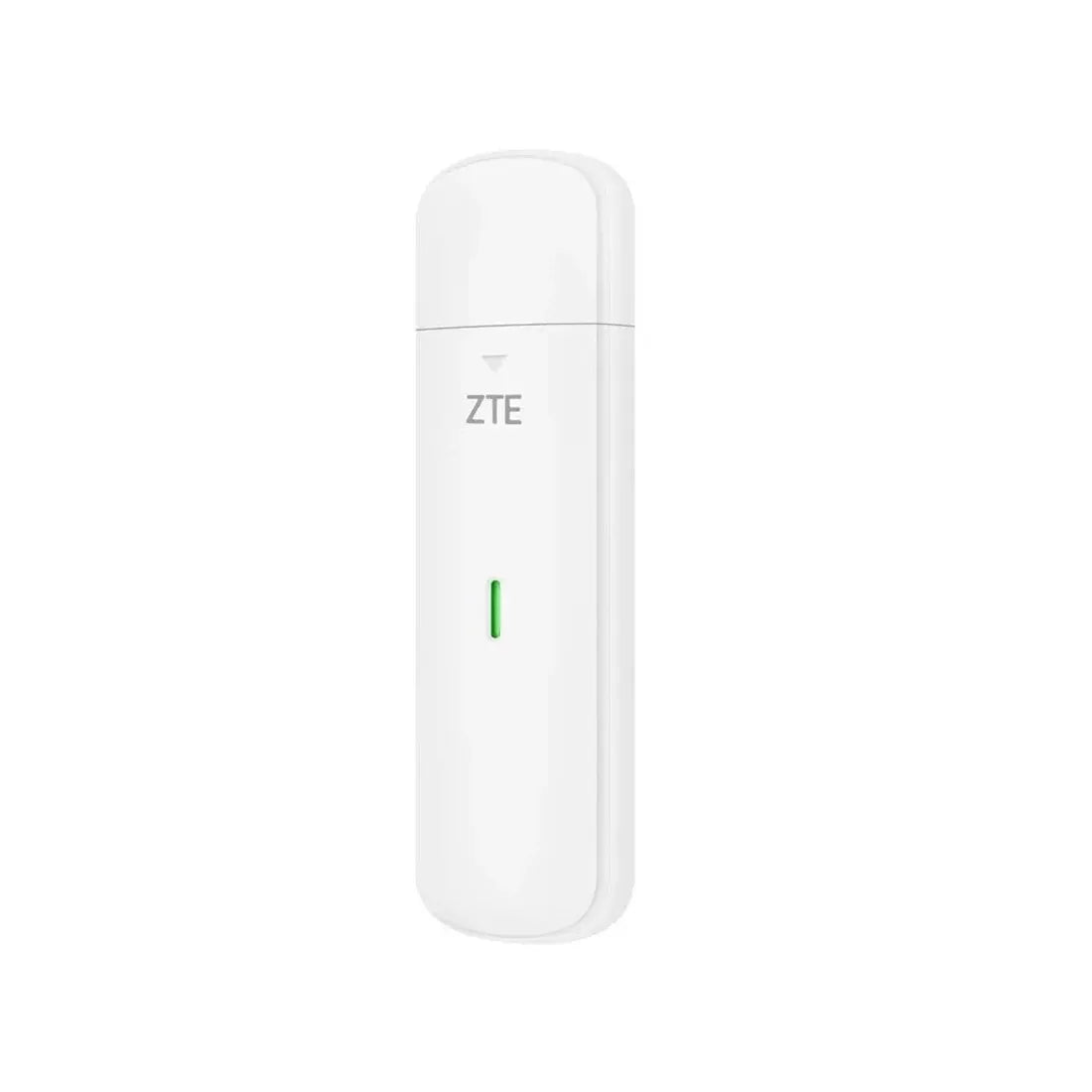 ZTE MF833 4G USB mobile broadband dongle standing upright angled view