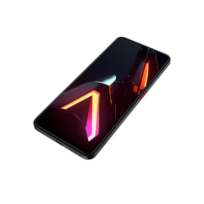ZTE Nubia Neo 3 angled front view in black finish showing display