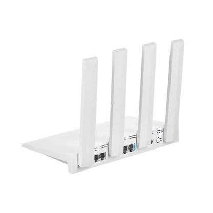 Rear view of ZTE T300 router showing LAN ports and antenna connectors