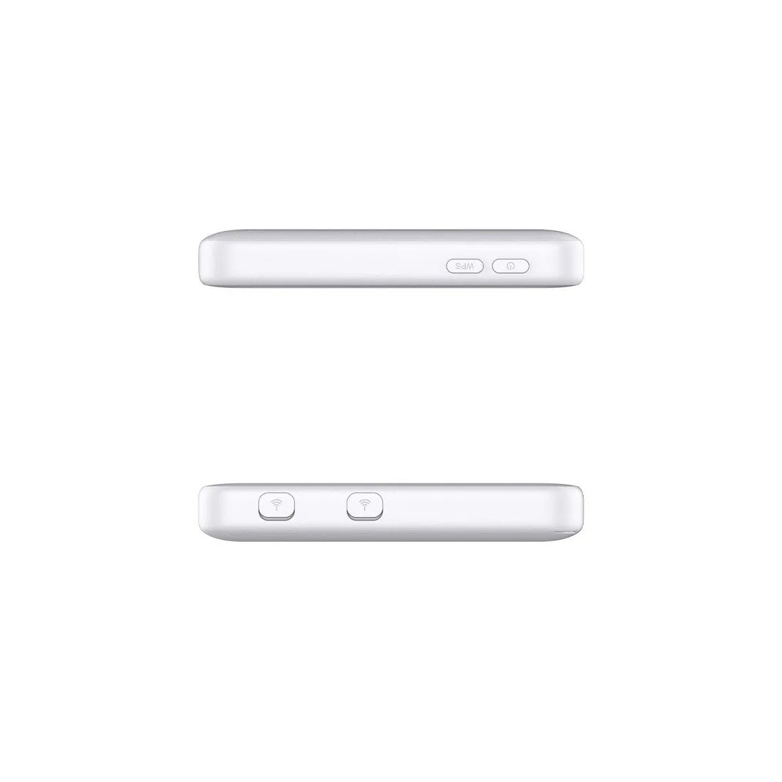 ZTE U50 4G mobile WiFi hotspot top and bottom view showing control buttons and ports